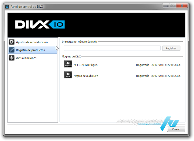 divx control panel 64 bit